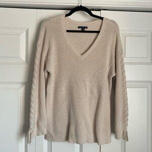 Cream AEO sweater